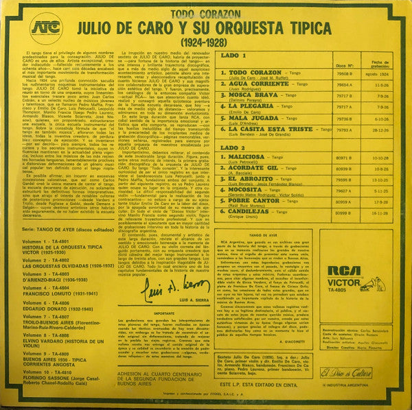 Todo Corazón (1924-1928)