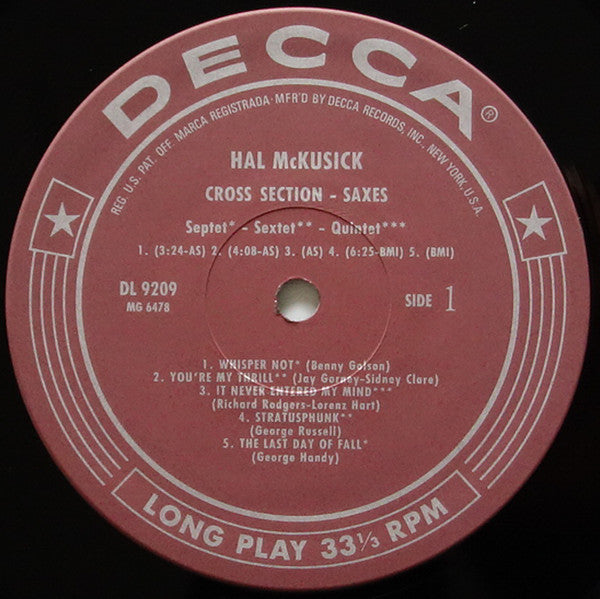Cross Section-Saxes