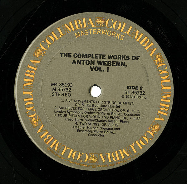 The Complete Works Of Anton Webern, Volume 1 (Op. 1-31)