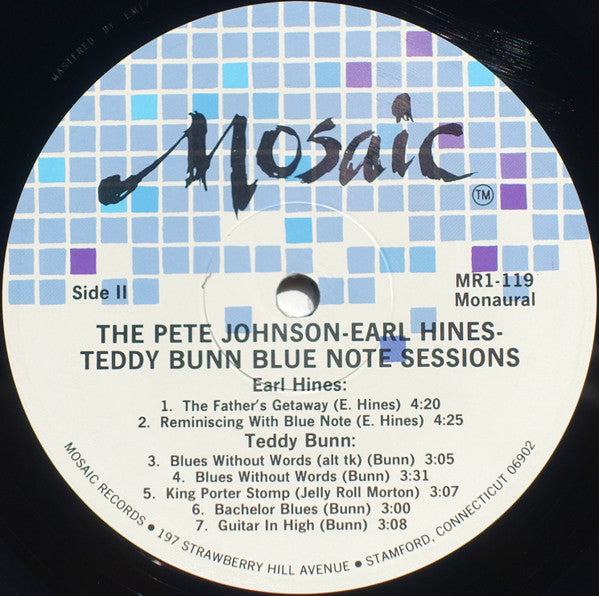 The Pete Johnson / Earl Hines / Teddy Bunn Blue Note Sessions