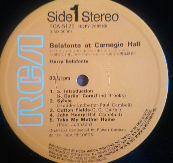 Belafonte At Carnegie Hall: The Complete Concert
