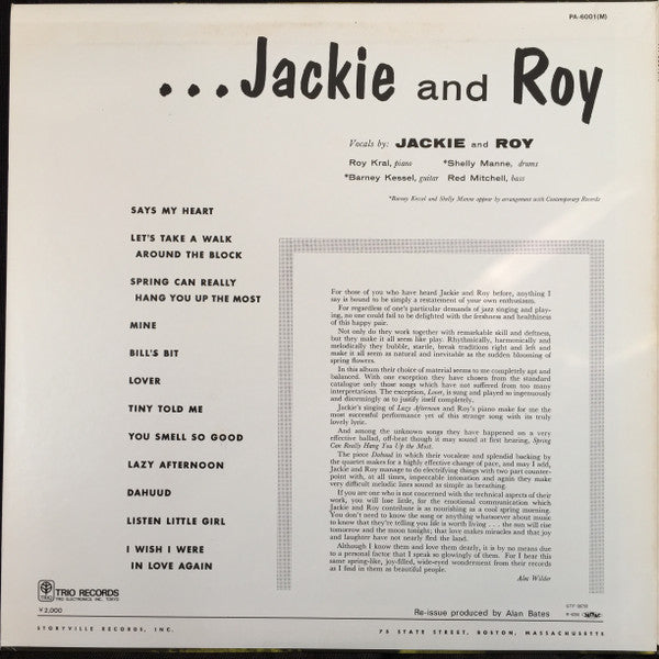 Storyville Presents Jackie And Roy
