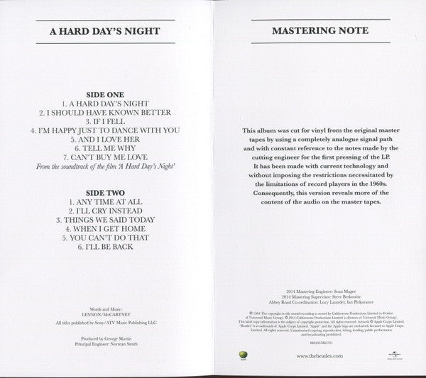 A Hard Day's Night