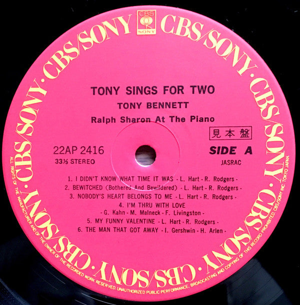 Tony Sings For Two