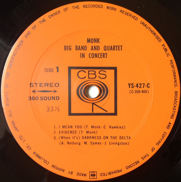 Big Band And Quartet In Concert