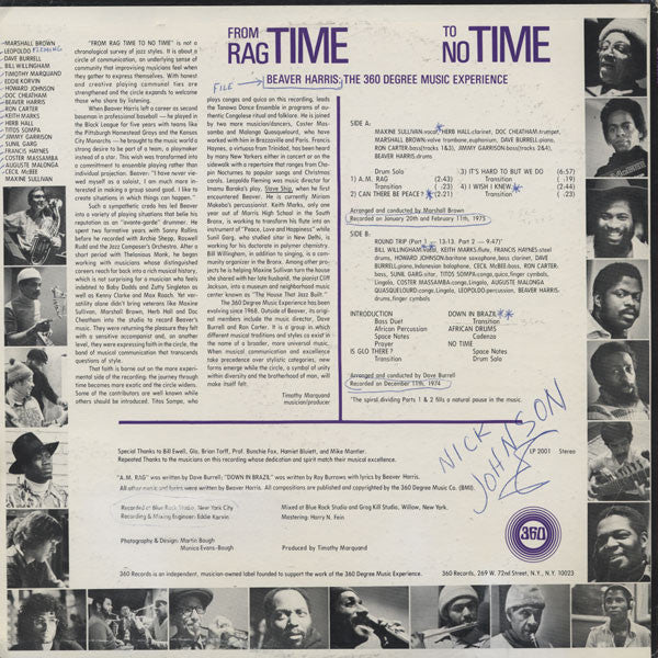 Release: From Rag Time To No Time-Vinyl-US-1975-LP 2001-2405762