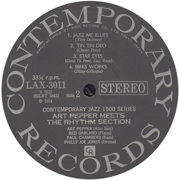 Art Pepper Meets The Rhythm Section