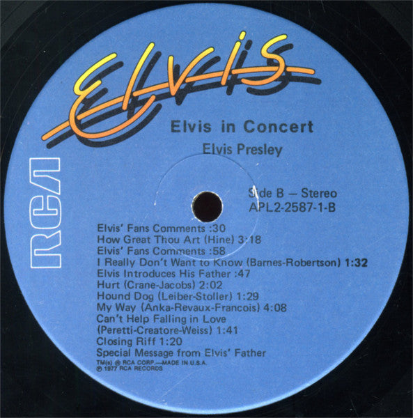 Elvis In Concert