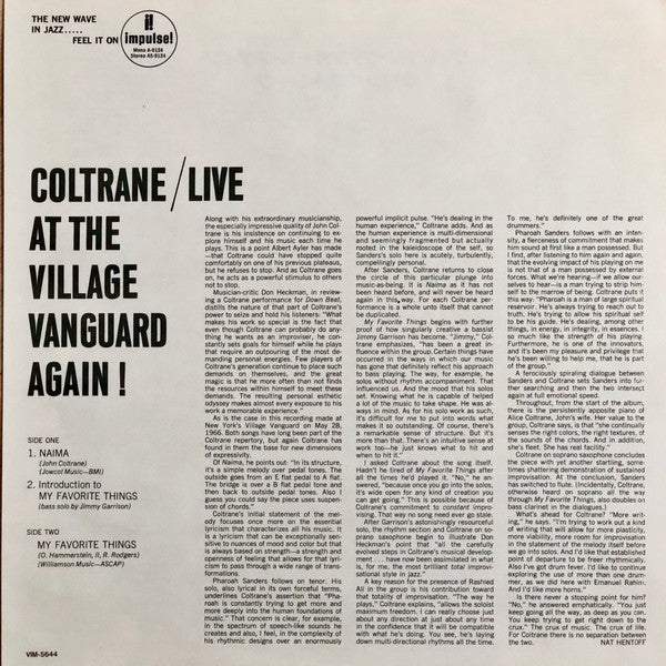 Live At The Village Vanguard Again!
