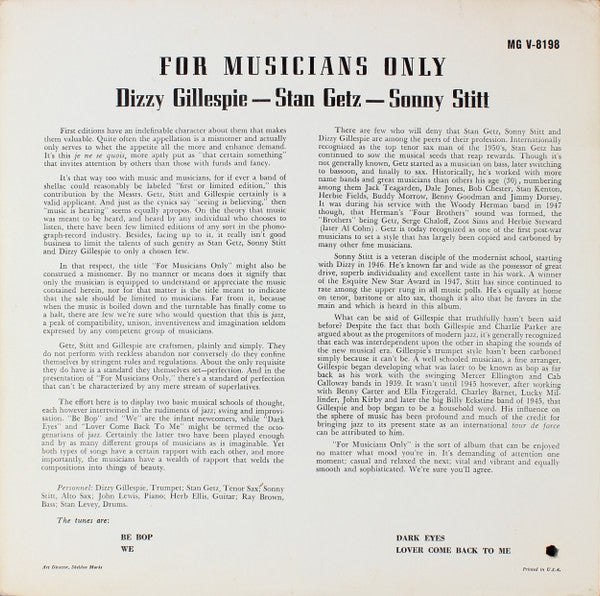 For Musicians Only