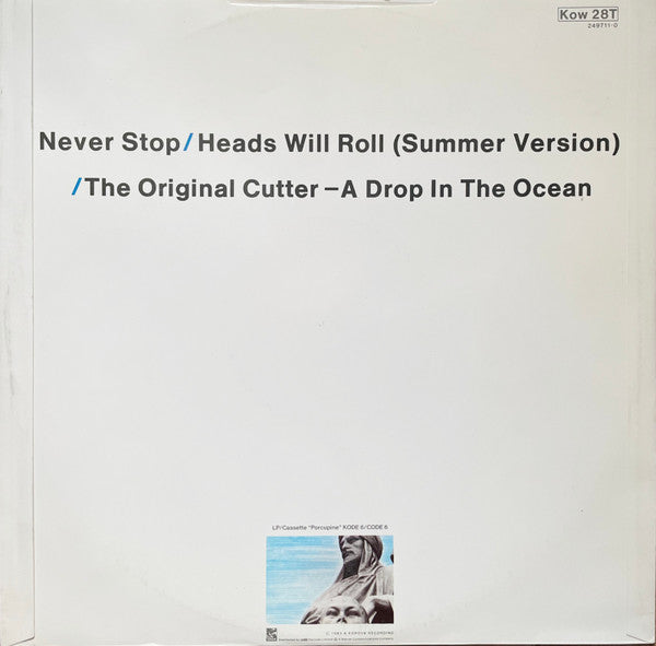 Release: Never Stop-Vinyl-UK-1983-Kow 28T, 249711-0, KOW 28 (T)-28731226