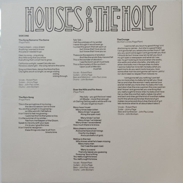 Houses Of The Holy