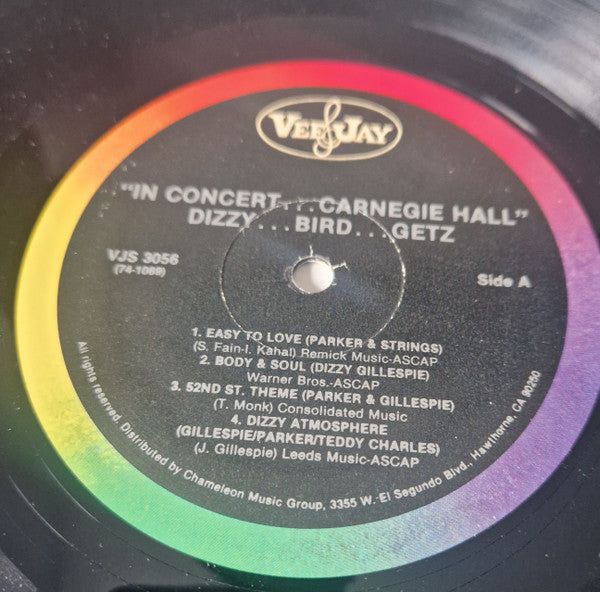 Dizzy Bird Getz: In Concert..... Carnegie Hall