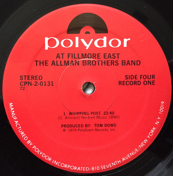 The Allman Brothers Band At Fillmore East