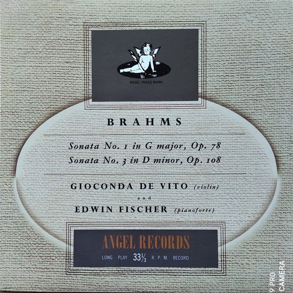 Sonata No. 1 In G Major, Op. 78 / Sonata No. 3 In D Minor, Op. 108