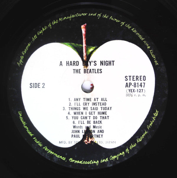 A Hard Day's Night = ビートルズがやって来る ヤァ!ヤァ!ヤァ!