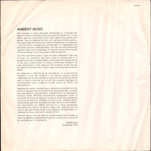 Ambient 1 (Music For Airports)