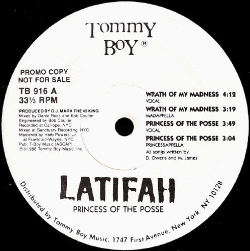 Wrath Of My Madness / Princess Of The Posse