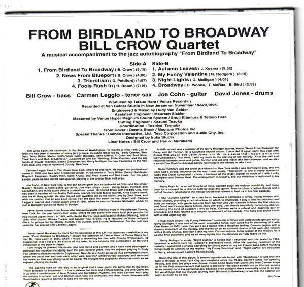 Bill Crow Quartet