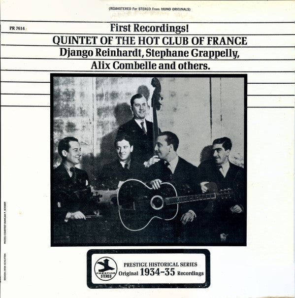 First Recordings! Quintet Of The Hot Club Of France