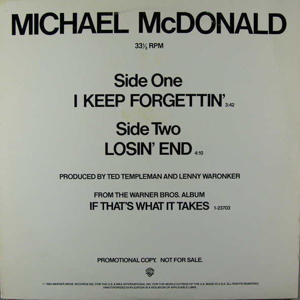 I Keep Forgettin'