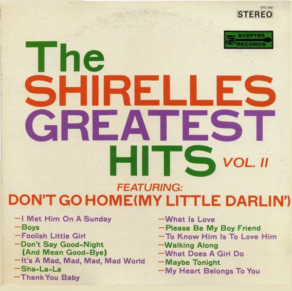 The Shirelles' Greatest Hits Vol II.