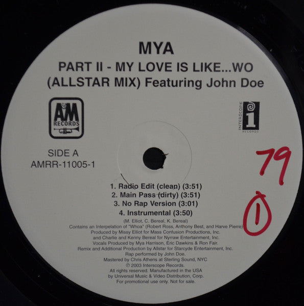 My Love Is Like... Wo