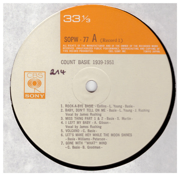Count Basie 1939 ~ 1951