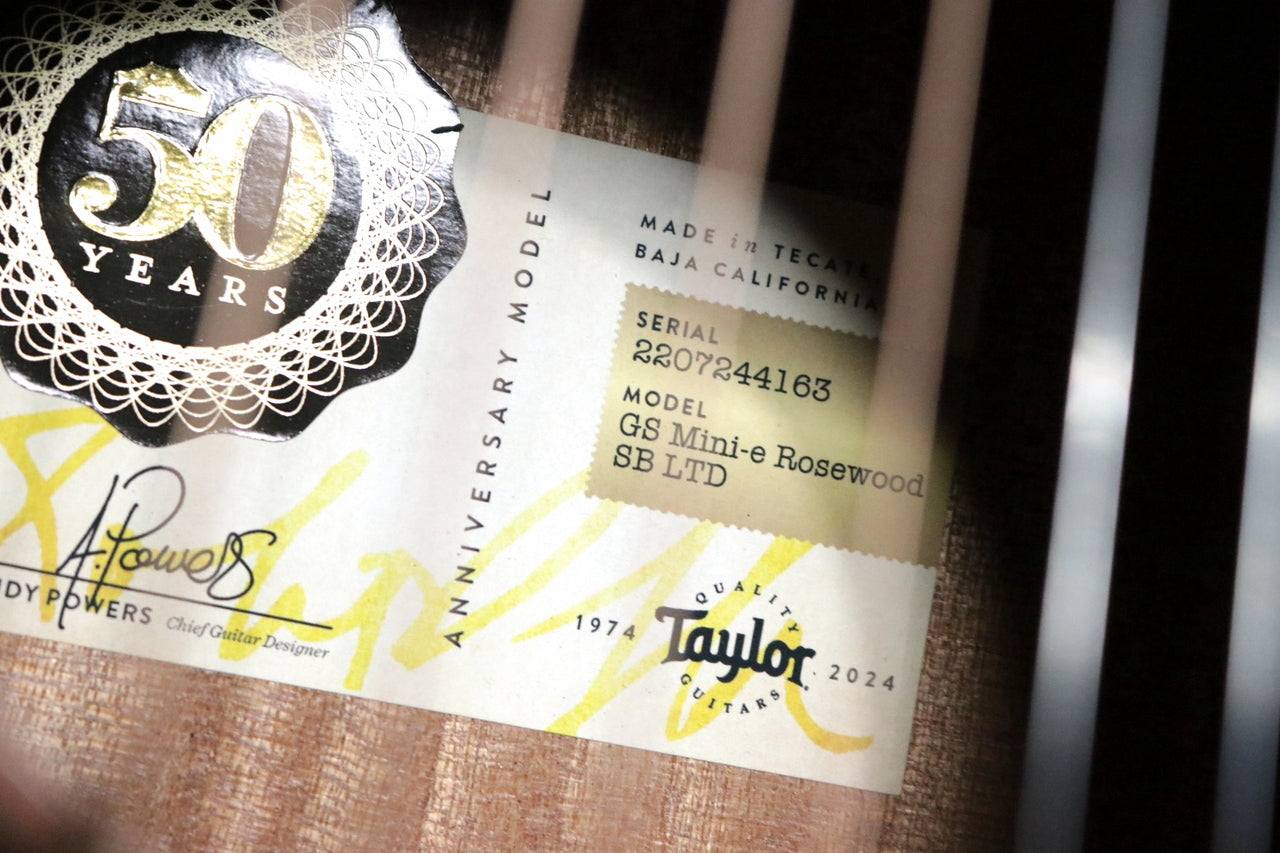 Taylor 50 Anniversary GS Mini-e Rosewood SB LTD [Taylor authorized repair man store]