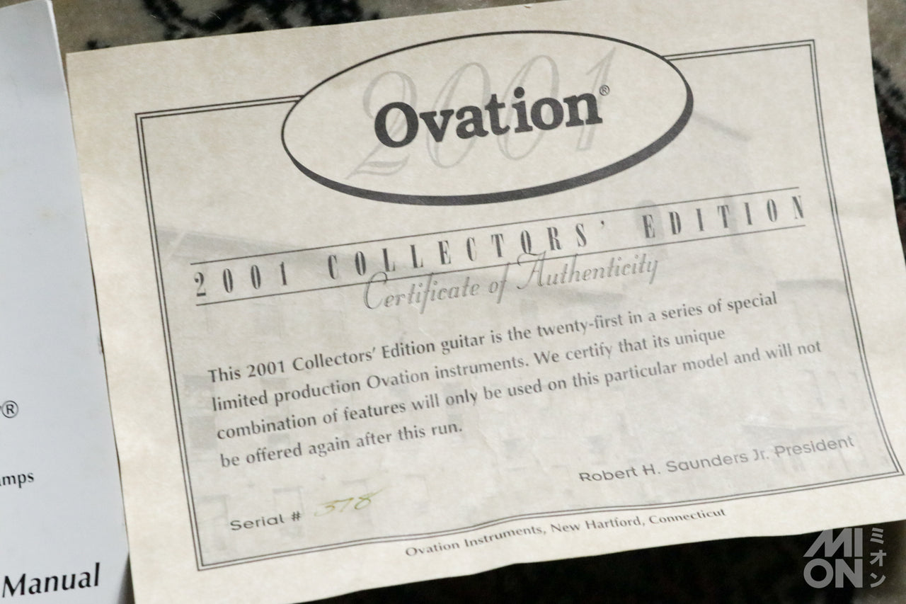 Ovation 2001 Collector's Edition #378