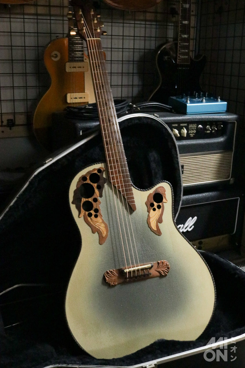 Ovation Super Adamas 1587-7 Reverse Beige Burst 1993