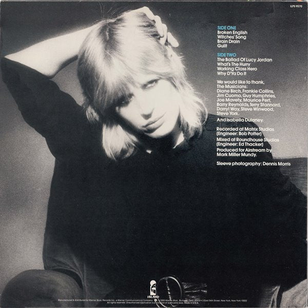 Release: Broken English-Vinyl-US-1981-ILPS 9570-566951