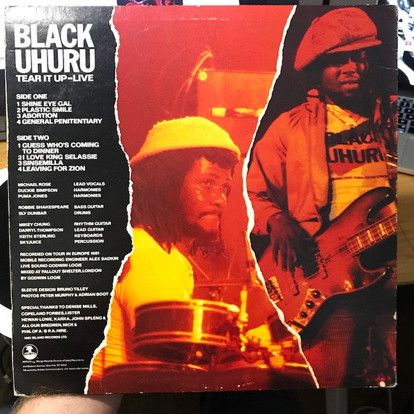Release: Tear It Up - Live-Vinyl-US-1982-MLPS 9696-751327