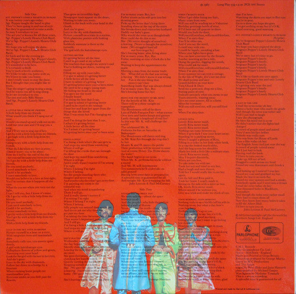 Release: Sgt. Pepper's Lonely Hearts Club Band-Vinyl-UK-1975-PCS 7027-610253