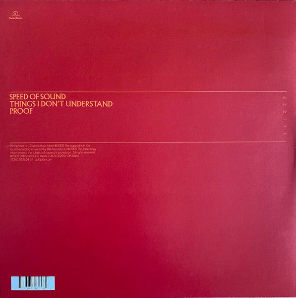 Master Release: Speed Of Sound by Coldplay