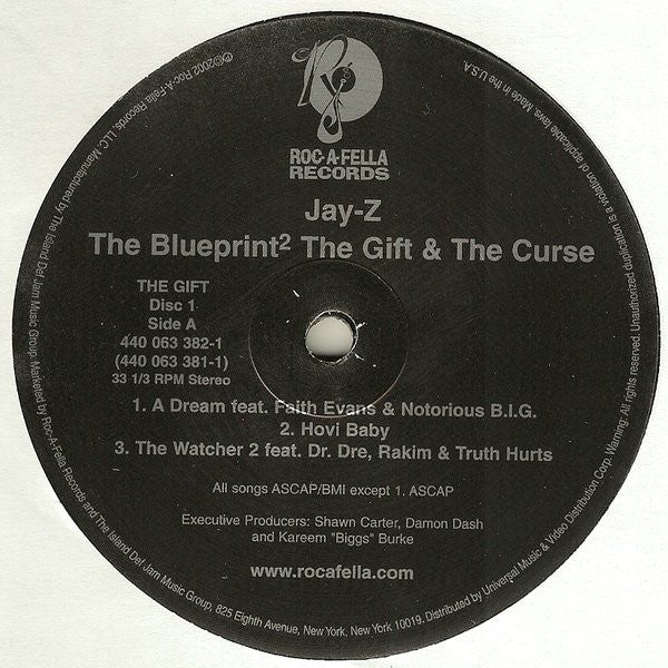 Release: The Blueprint² The Gift & The Curse-Vinyl-US-2002-440 063 381-1-727454