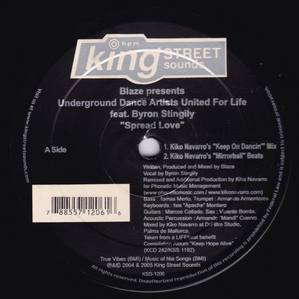 Release: Spread Love-Vinyl-US-2005-KSS 1206-516544