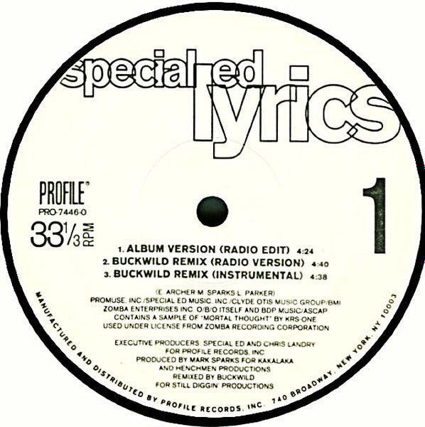 Release: Lyrics-Vinyl-US-1995-PRO-7446-0-310496