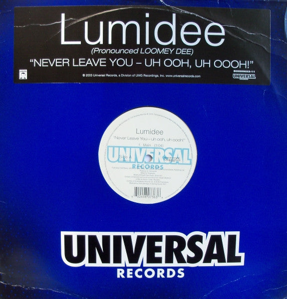 Master Release: Never Leave You (Uh Oooh, Uh Oooh) by Lumidee