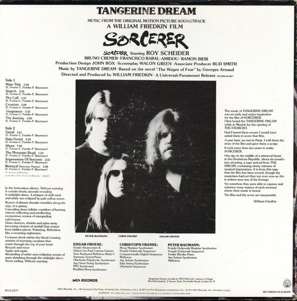 Release: Music From The Original Motion Picture Soundtrack "Sorcerer"-Vinyl-US-1977-MCA-2277-232402