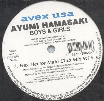 Release: Boys & Girls-Vinyl-US-2001-AVA-1-746360