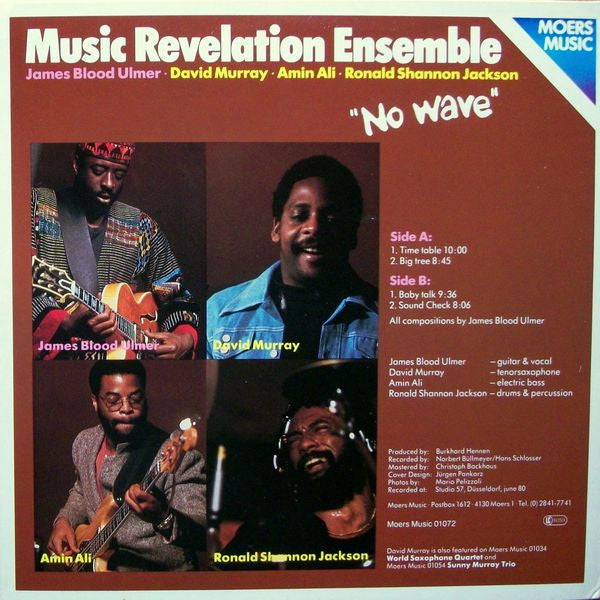 Release: No Wave-Vinyl-Germany-1980-Moers Music 01072, momu 01072-519346