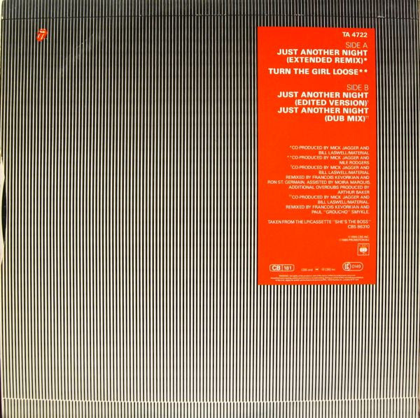 Release: Just Another Night-Vinyl-UK & Europe-1985-TA 4722-371405