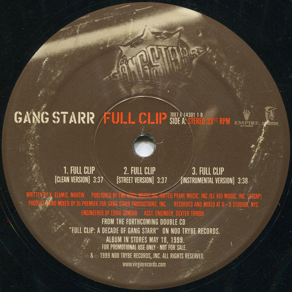 Release: Full Clip / DWYCK-Vinyl-US-1999-7087 6 14301 1 0-339874