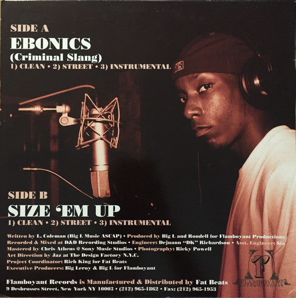 Master Release: Ebonics / Size 'Em Up by Big L