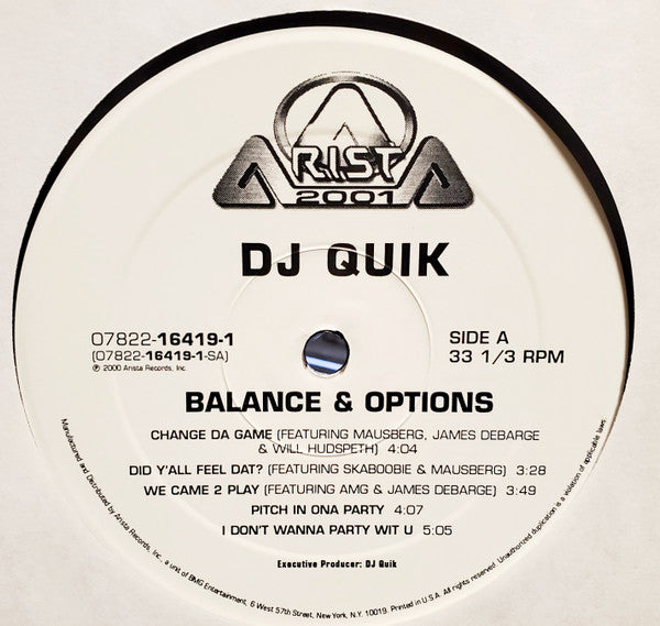 Master Release: Balance & Options by DJ Quik