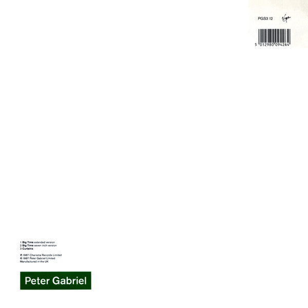 Release: Big Time-Vinyl-UK-1987-PGS3 12-439685