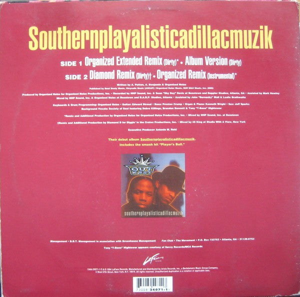 Master Release: Southernplayalisticadillacmuzik by OutKast