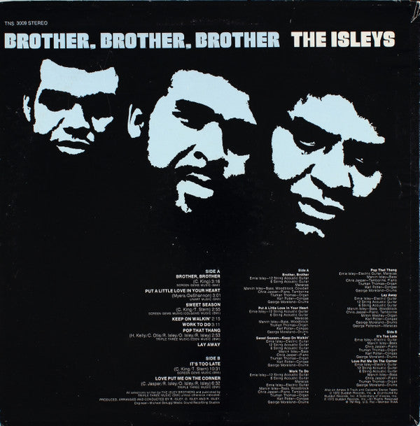 Release: Brother, Brother, Brother-Vinyl-US-1972-TNS 3009, TNS-3009-647087
