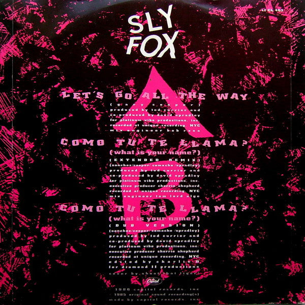 Release: Let's Go All The Way-Vinyl-UK-1986-12CL 403, 12 CL 403-375259